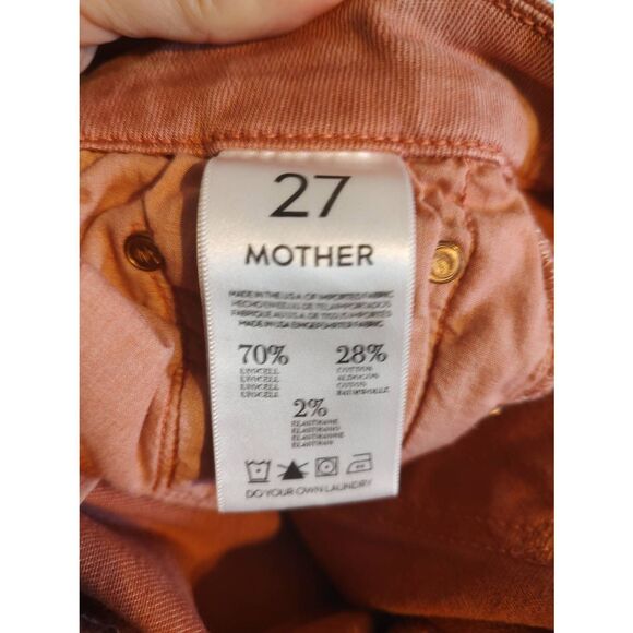 Mother Women's Size 27 The Looker Pop Old Rose Pink Jeans RARE - Picture 7 of 8